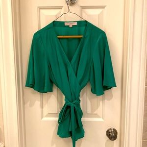 Kimono sleeve wrap blouse!